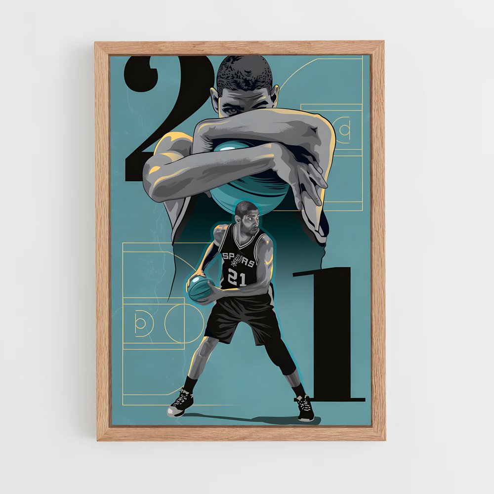 Poster Spurs Spirit – affiche Basketball (vue 4)